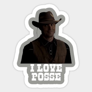 Supernatural Dean Winchester I Love Posse 2 Sticker